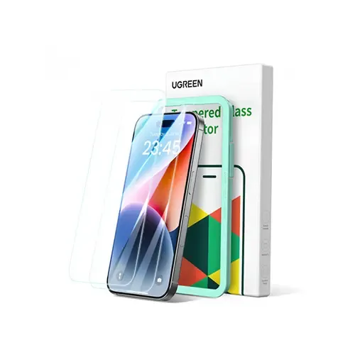 UGREEN SP371 iPhone 15 Pro Tempered Protective Film with Easy Installation Frame (25591)