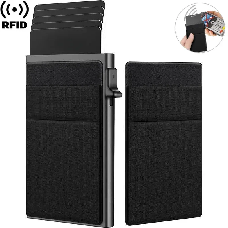 RFID Credit Card Holder Men Thin Slim Mini Minimalist Wallets